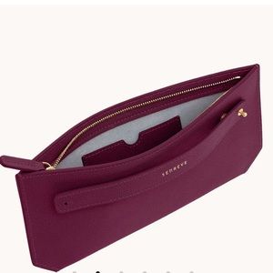 Senreve bracelet pouch in Aubergine - sold out style and color!
